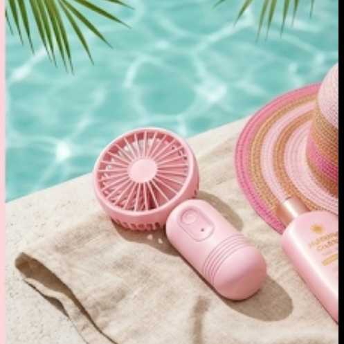 Portable Mini Handheld Fan | 3-Speed USB Rechargeable Personal Cooling Fan